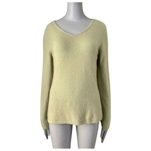 CHARTER CLUB 100% Cashmere V-Neck Sweater Green Size Medium